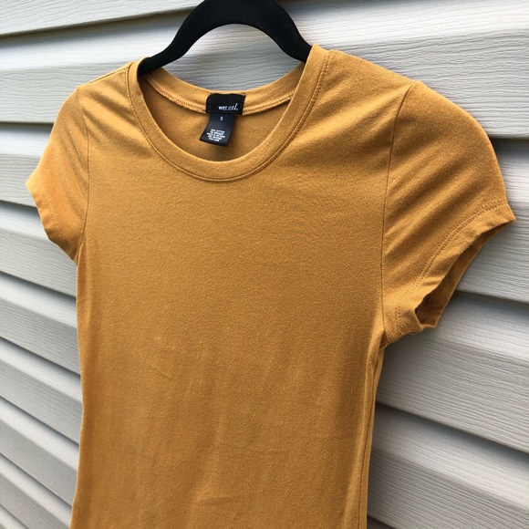 Wet Seal | mustad yellow basic tee - Picture 3 of 4
